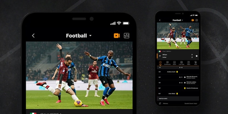 Mỗi trận đấu được trình chiếu với hình ảnh rõ nét và chất lượng tuyệt vời