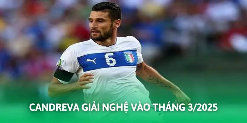 Cầu thủ Antonio Candreva giải nghệ vào tháng 3/2025